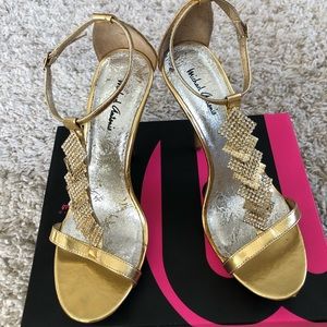 FINAL SALE! MICHAEL ANTONIO Gold Rico Sandal